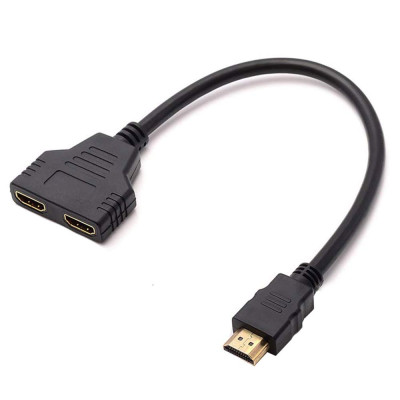 Adapter HDMI męski na 2xHDMI żeńskie